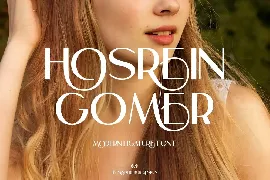 Hosrein Gomer - Modern Ligature font