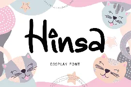 Hinsa Cute Display Font