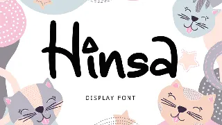 Hinsa Cute Display Font