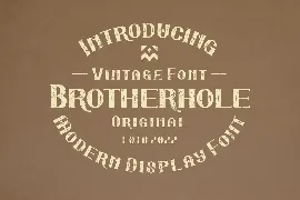 BrotherHole Font