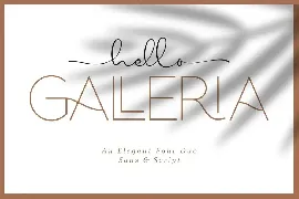 Hello Galleria Font Duo