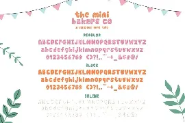 Mini Bakers Co Font Trio