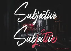 Subjective - Modern Script Font