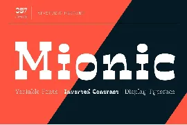 Mionic - Variable Fonts