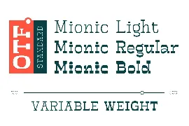 Mionic - Variable Fonts