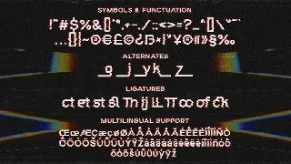 Avaluna - Glitch Display Font