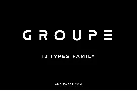 Groupe Sans Serif Font Family