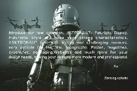 Asktronaut Futuristic Font