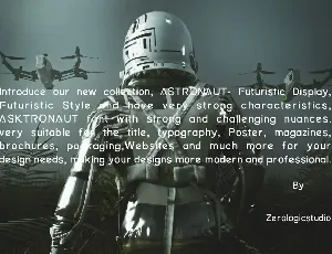 Asktronaut Futuristic Font