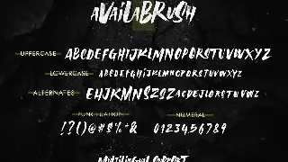 AvailaBrush Brush Font