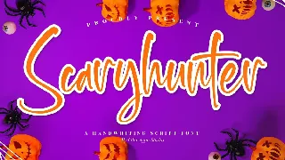 Scaryhunter Handwriting Script Font