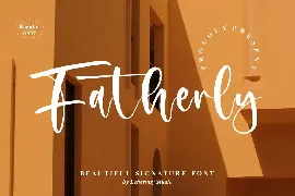 Fatherly Signature Font