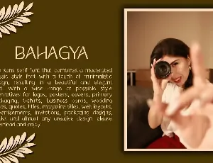 Bahagya Sans-serif Font