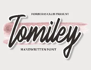 Tomiley font