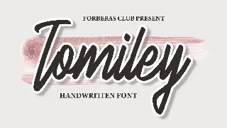 Tomiley font