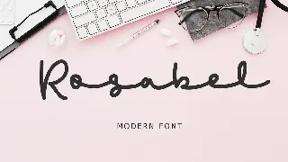 Rosabel Modern Signature Font