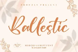 Ballestic Modern Script Font