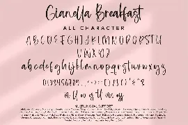 Gianella Breakfast - Beauty Handwritten Font