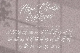 Abu Dhabi Signature Font