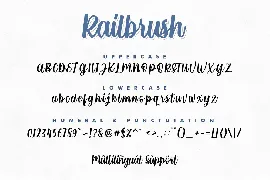 RailBrush font