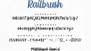 RailBrush font