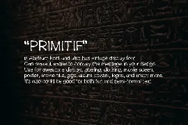 Primitif Abstract Font