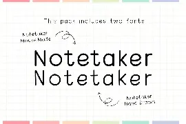 Notetaker Font Duo