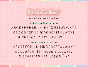 Notetaker Font Duo