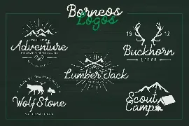 Borneos - Monoline Handwriting font