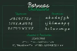 Borneos - Monoline Handwriting font