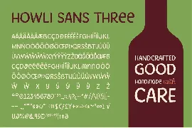 Howli Sans Three & Fun Script font