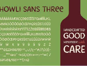 Howli Sans Three & Fun Script font