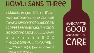 Howli Sans Three & Fun Script font