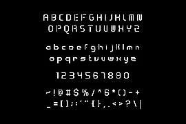 Gedang Goreng Futuristic  Font