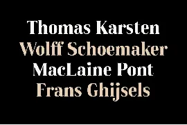 Karsten - 27 Fonts