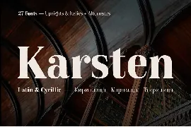 Karsten - 27 Fonts