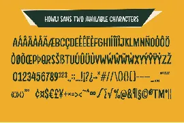 Howli Sans Two font