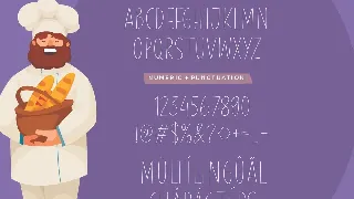 Purple Bread Handwriting Font