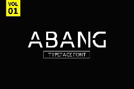 Abang Typeface Font