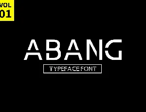 Abang Typeface Font