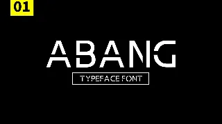 Abang Typeface Font