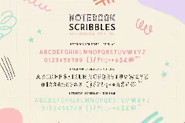 Notebook Scribbles Font Trio