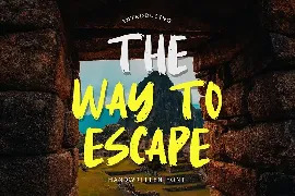 The Way To Escape Handwritten Brush Font