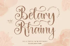 Belary Rhainy Script Font