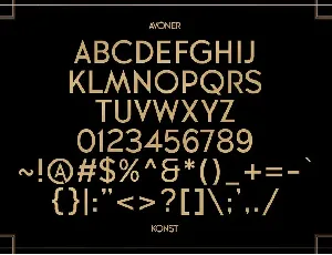 Avoner - Art Deco Fonts