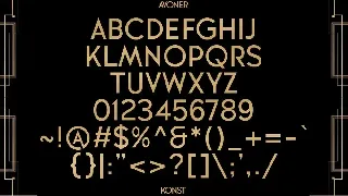 Avoner - Art Deco Fonts