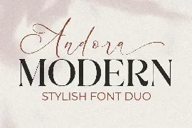 Andora Modern Font Duo