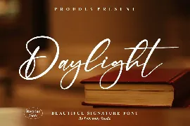 Daylight Signature Font