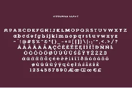 Woodman Slab Serif Font