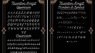 Tiverton Script Light font